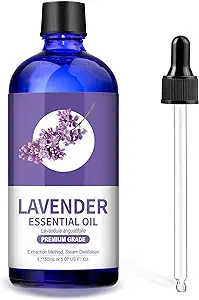 LagunaMoon Pure Lavender Essential Oil - 150mL, Undiluted, Aromatherapy, Soothing Scent, Skin Care, Hair, Relaxation