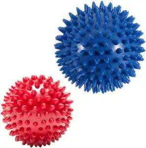 VORNNEX Pack of 2 Spiky Hard Massage Balls - Foot Arch Trainer Plantar Fasciitis, Muscle Massager Ball Exercise