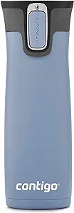 Contigo West Loop Stainless Steel Vacuum-Insulated Travel Mug with Spill-Proof Lid, Keeps Drinks Hot up to 5 Hours and Cold up to 12 Hours, 20oz Earl Grey