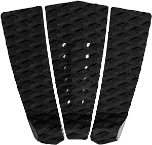 Abahub 3 Piece EVA Surfboard Deck Traction Pads with Kicker for Stomp Skimboards, Surf Boards, Funboard, Fish Board, Black/Blue/Green/Gray/Orange/Pink/White/Wine Red