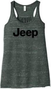 Jeep Ladies Relaxed Racerback Text Tank Top for Womens