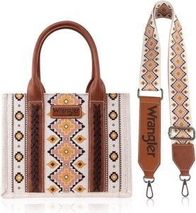 Wrangler Tote Bag Western Purses for Women Shoulder Boho Aztec Handbags