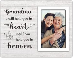 Memorial Gifts for Loss of Grandma - Memorial Picture Frame - Sympathy Gifts for Loss of Grandmother, in Memory of Grandma Bereavement Remembrance Condolence Gift, Fits 4x6 In Photo