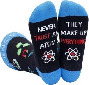 IRISGOD Funny Nerd Socks | Cool Stocking Stuffers | Holidday Gifts For Men and Women