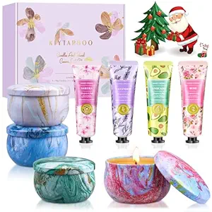 Gift Baskets for Women: Unique Candles & Hand Cream Lotion Gifts Set, Christmas Gifts for Women