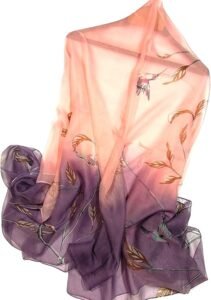 Shanlin Super Large Silk Feel Floral Scarves for Women in Gift Box